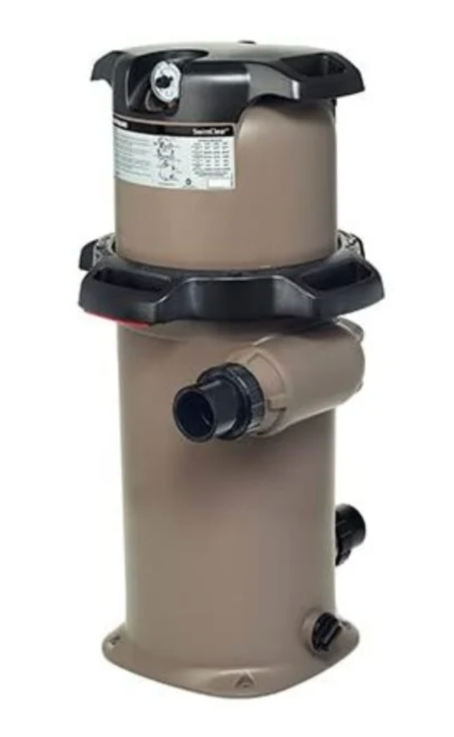 Hayward SwimClear C150S Cartridge Pool Filter installed in South Miami home.