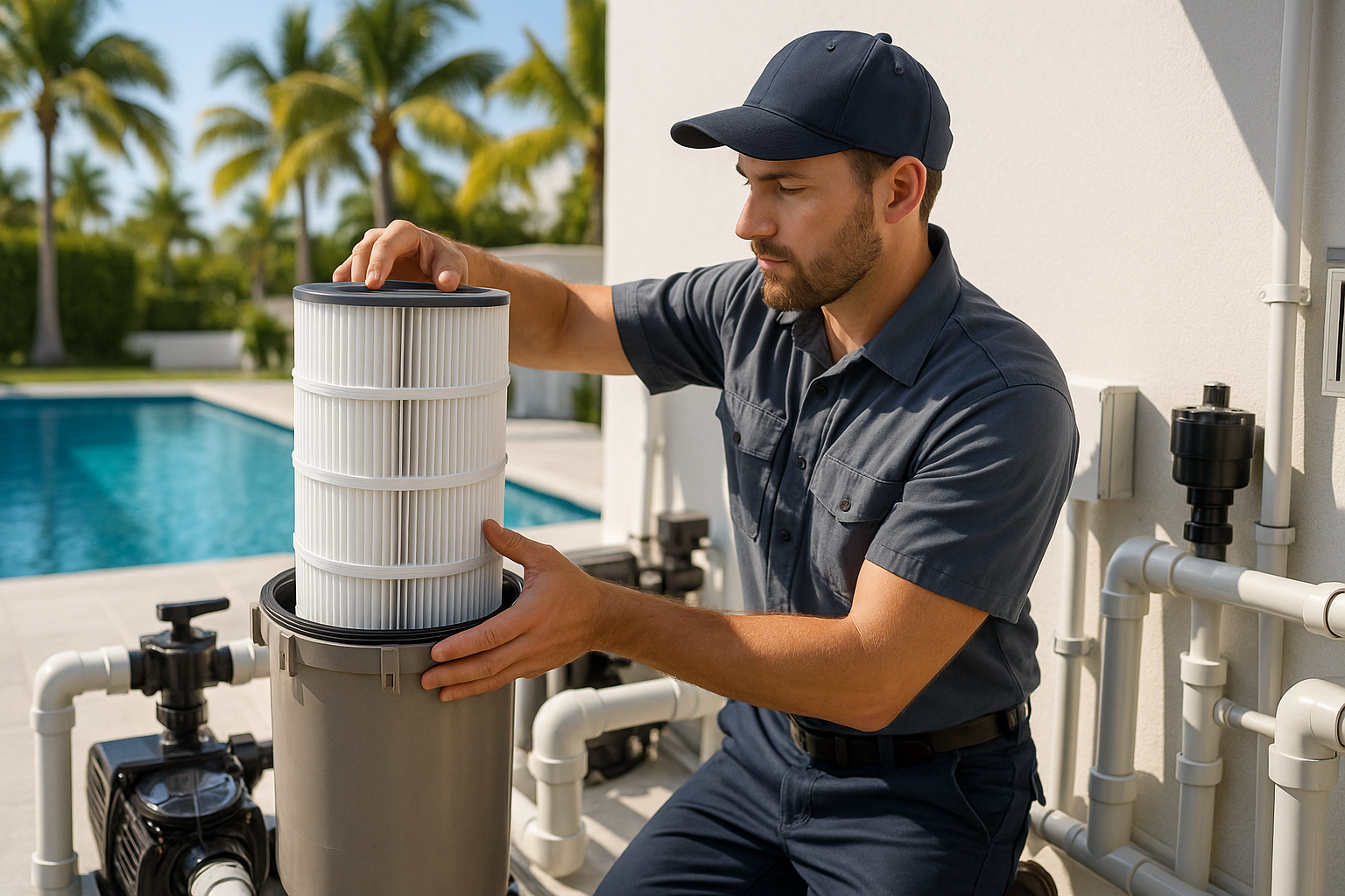 cartridge pool filter installation