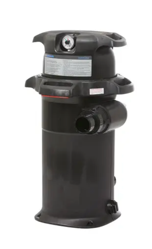 Hayward SwimClear C100S Cartridge Pool Filter installed in South Miami home.