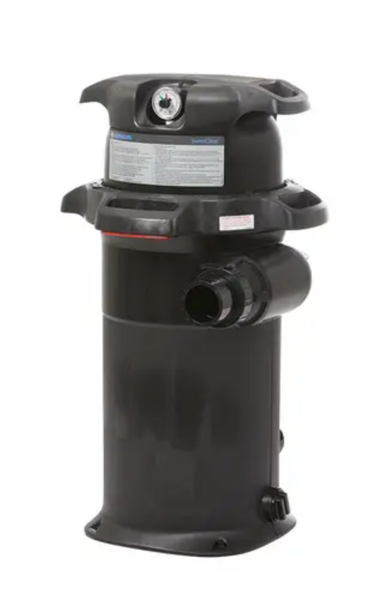 Hayward SwimClear C100S Cartridge Pool Filter installed in South Miami home.